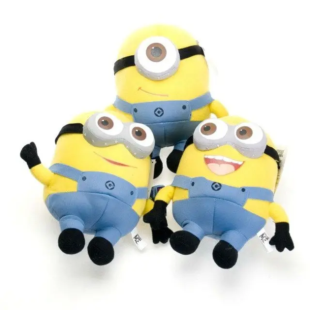 3pcs New Despicable ME Plush 7'' 17cm Minion Toys Jorge Stewart Dave Stuffed Animal Doll with tags mix order | Игрушки и хобби