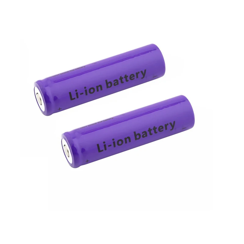 2pcs battery 18650 перезаряжаемая литиевая батарея 4500mAh 3,7 V литий-ионная батарея для фонарика фонарь фонарик 18650 батареи - Цвет: 2pcs battery