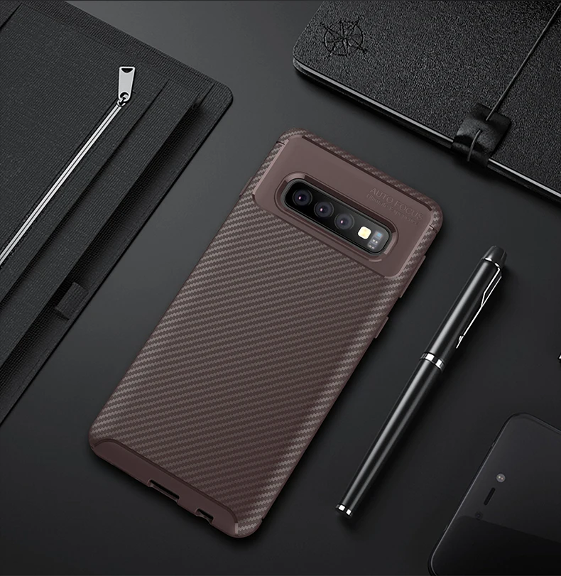 Чехол для Samsung Galaxy S10 задняя крышка Plus роскошный ТПУ резиновый мягкий силиконовый