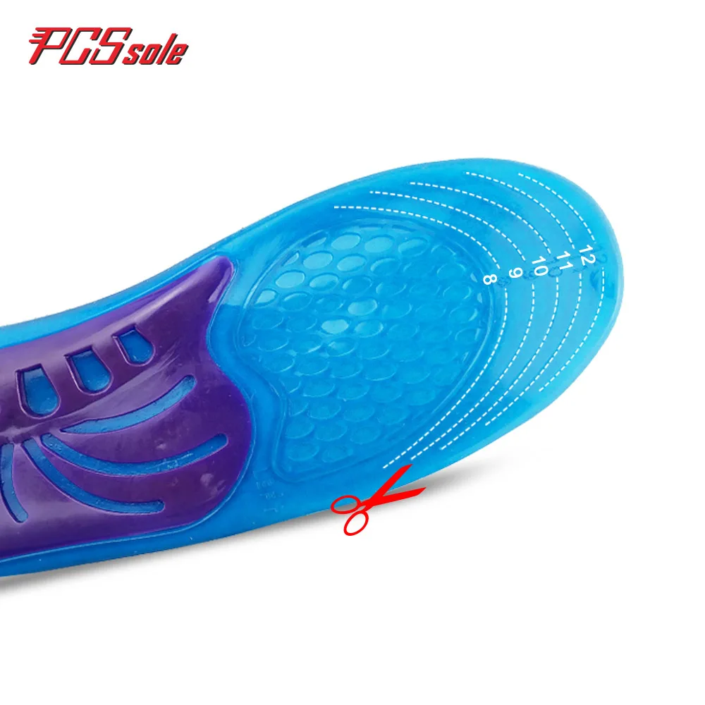 PCSsole стелька из силиконового геля plantar fasciitis ортопедические стельки массажные силиконовые амортизационные стельки для мужчин и женщин arch support T1005