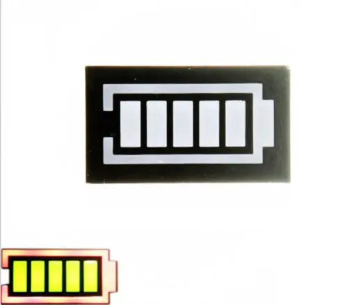 1 шт. светодиодный цифровой трубчатый дисплей с питанием от аккумулятора желтый