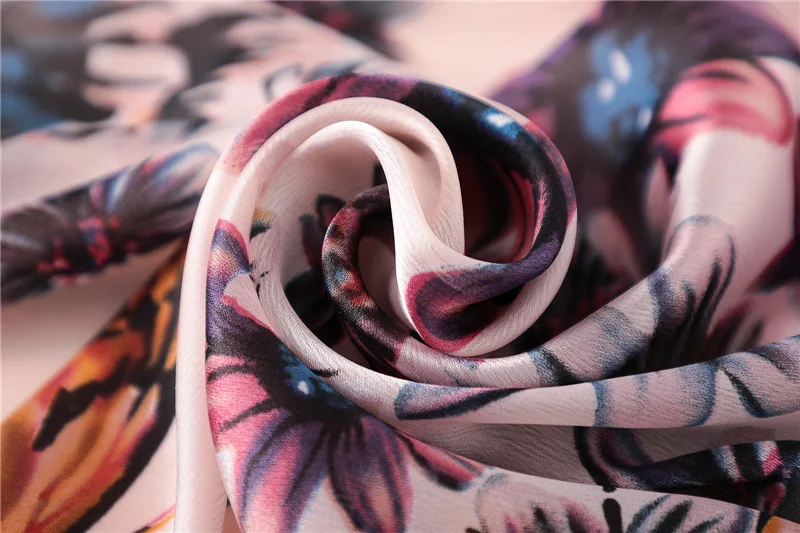 Новый дизайнерский роскошный брендовый шарф Летняя шелковая шаль с бабочками и