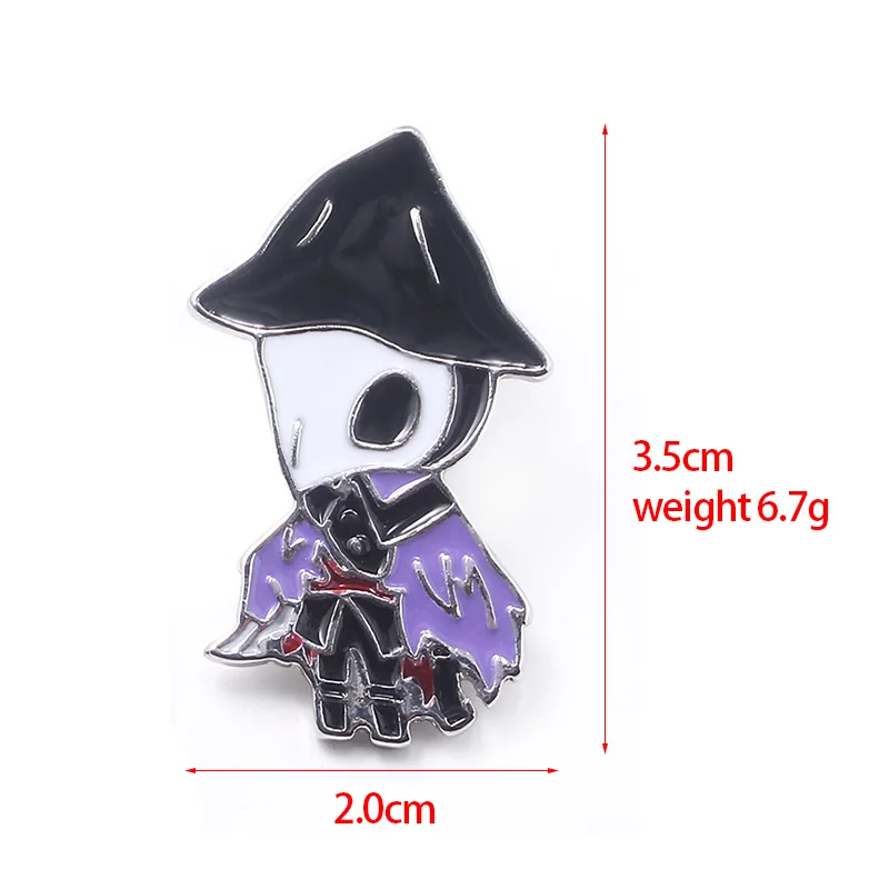 Металлические броши в форме крови для игр булавки эмалированный значок женщин и