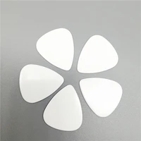 popular solid white celluloid guitar picks blank printing electric guitar plectrum 100pcslot
