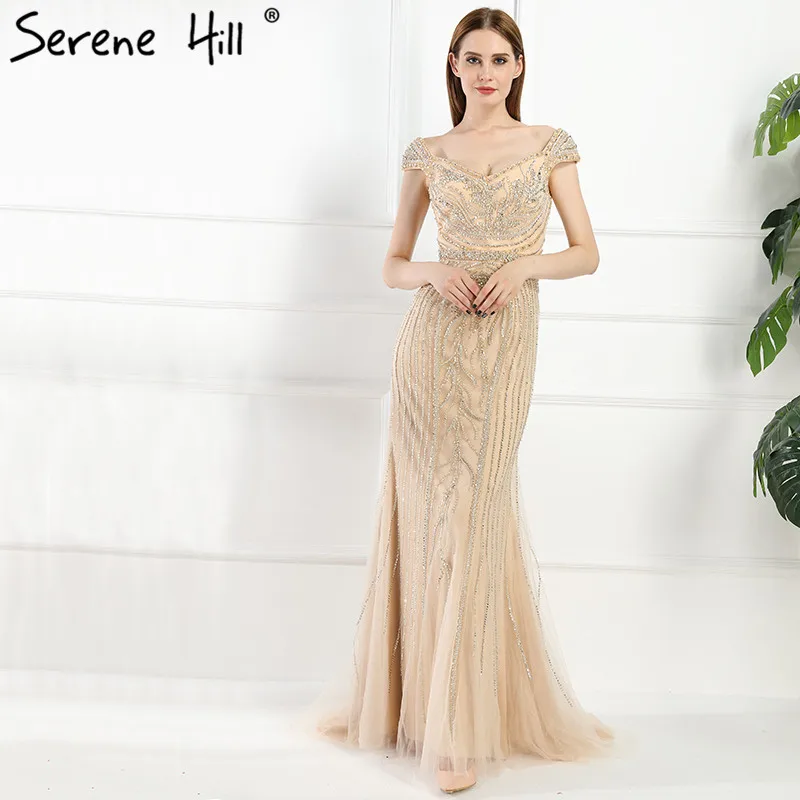 Длинное вечернее платье с кристаллами и бусинами Robe De Soiree 2020 новый стиль для
