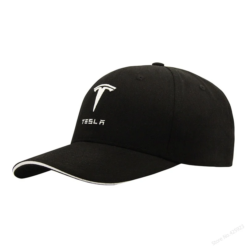 Новое поступление, стильная одноцветная бейсболка с вышивкой Tesla для 4 сезонов, хлопковая кепка, кепки, Регулируемая Кепка для автомобильных фанатов