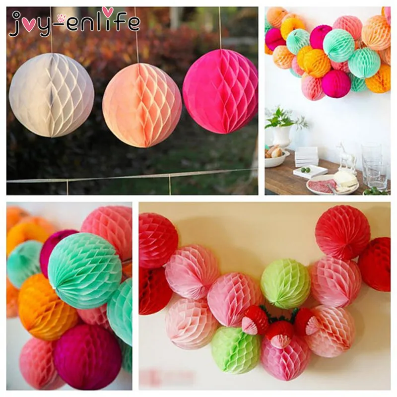 1 шт. 20 см китайская бумага фонарь сотовой шар висящий цветок день рождения