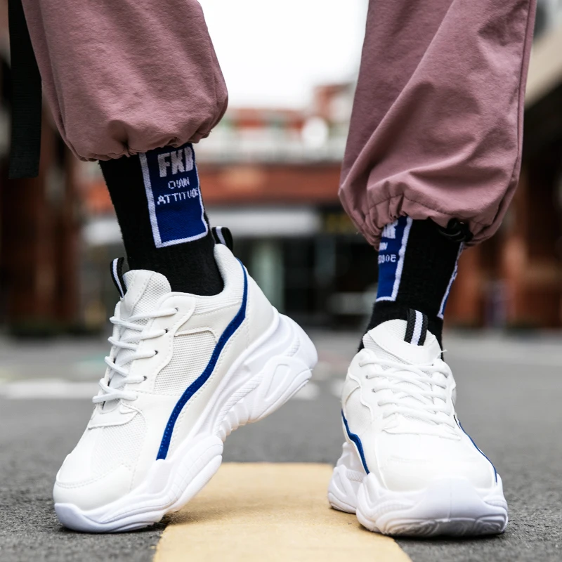 Женские кроссовки для бега LUONTNOR увеличивающие рост в стиле ретро дышащая