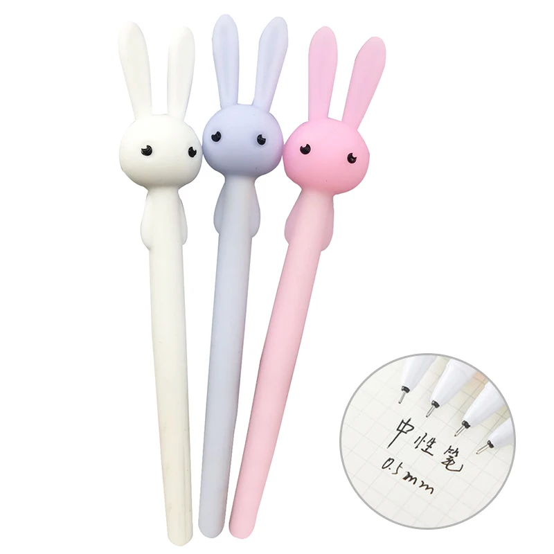 Гелевые ручки с милым Кроликом креативные нейтральные 0 5 мм милые гелевые