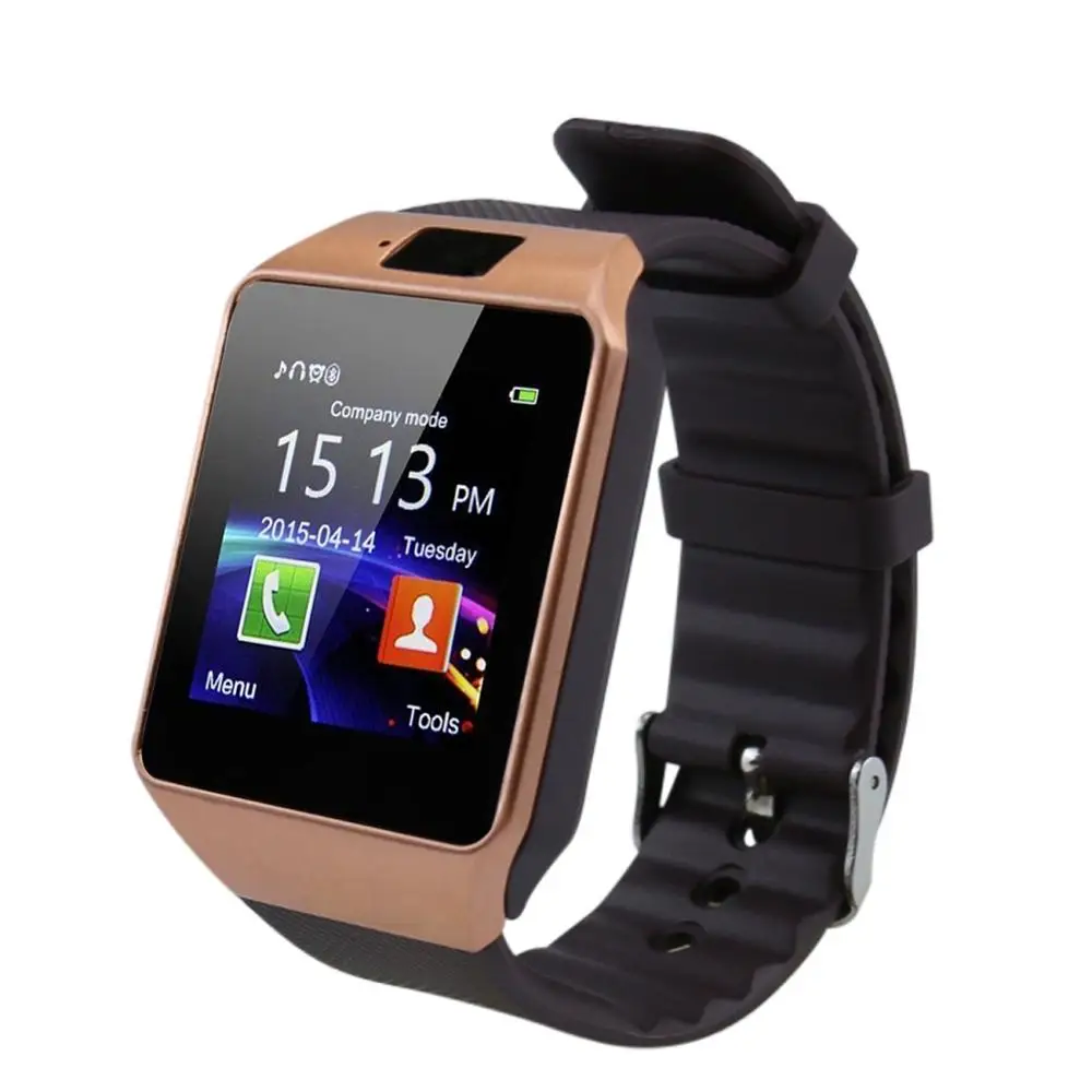 Cawono dz09 Bluetooth Smart Часы SmartWatch relogios смотреть TF sim-карты Камера для iphone Samsung Huawei телефона Android PK Y1 q18 - Цвет: Gold