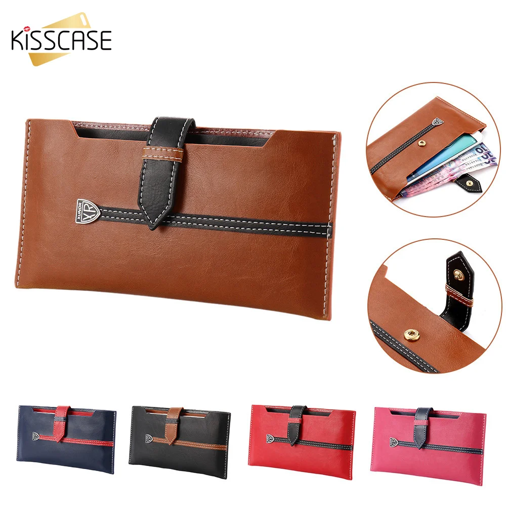 Универсальная сумка KISSCASE для телефона iPhone 7 6 S 8 Plus искусственная кожа чехол 5 5S SE X