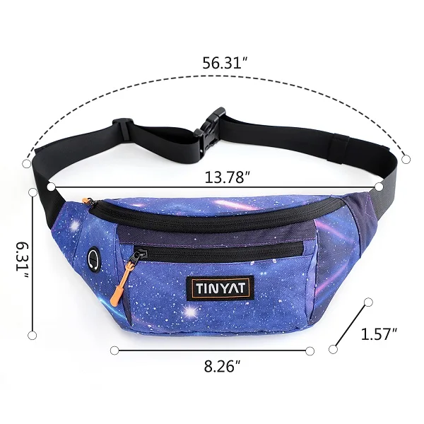 Сумка на пояс Мужская поясная сумка TINYAT, повседневная холщовая сумка через плечо, сумка-пояс унисекс, сумка с карманами для хранения телефона, для путешествий я сумка на бедра серого цвета сумка на пояс поясная бана - Цвет: Waist Bag Purple