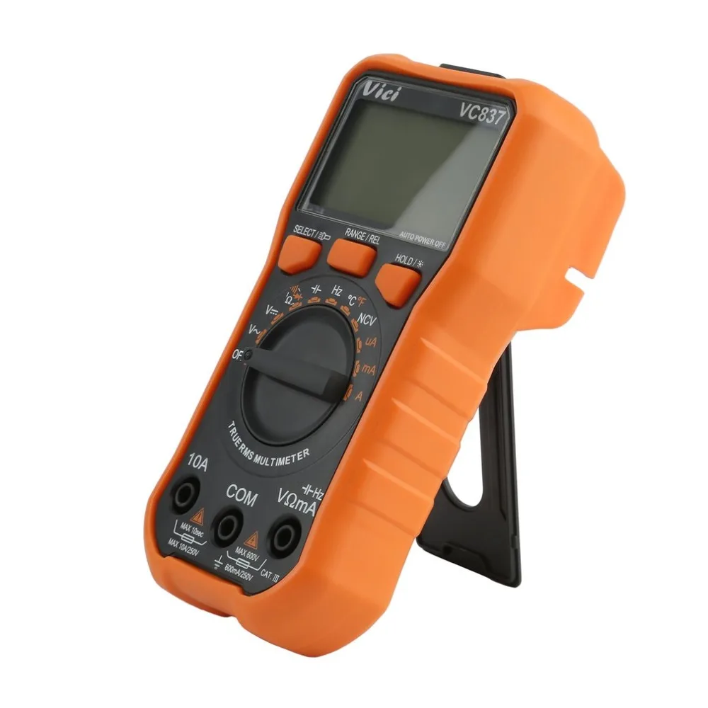 Цифровой мультиметр Емкость VC837 True RMS 3 5/6 Автоматический диапазон сопротивления