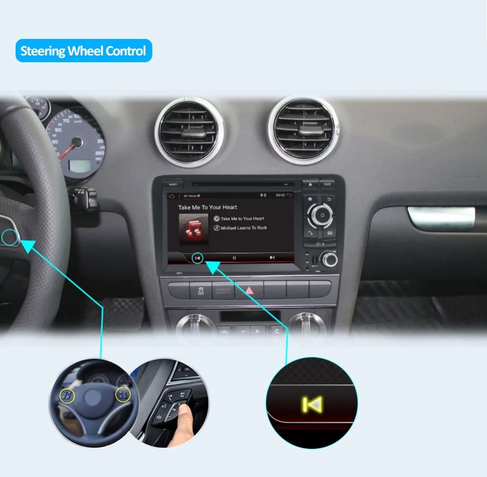 Bosion Android 9,0 автомобильный DVD gps для Audi A3 8P 2003-2012 S3 2006-2012 RS3 Sportback 2011 мультимедийный плеер стерео радио