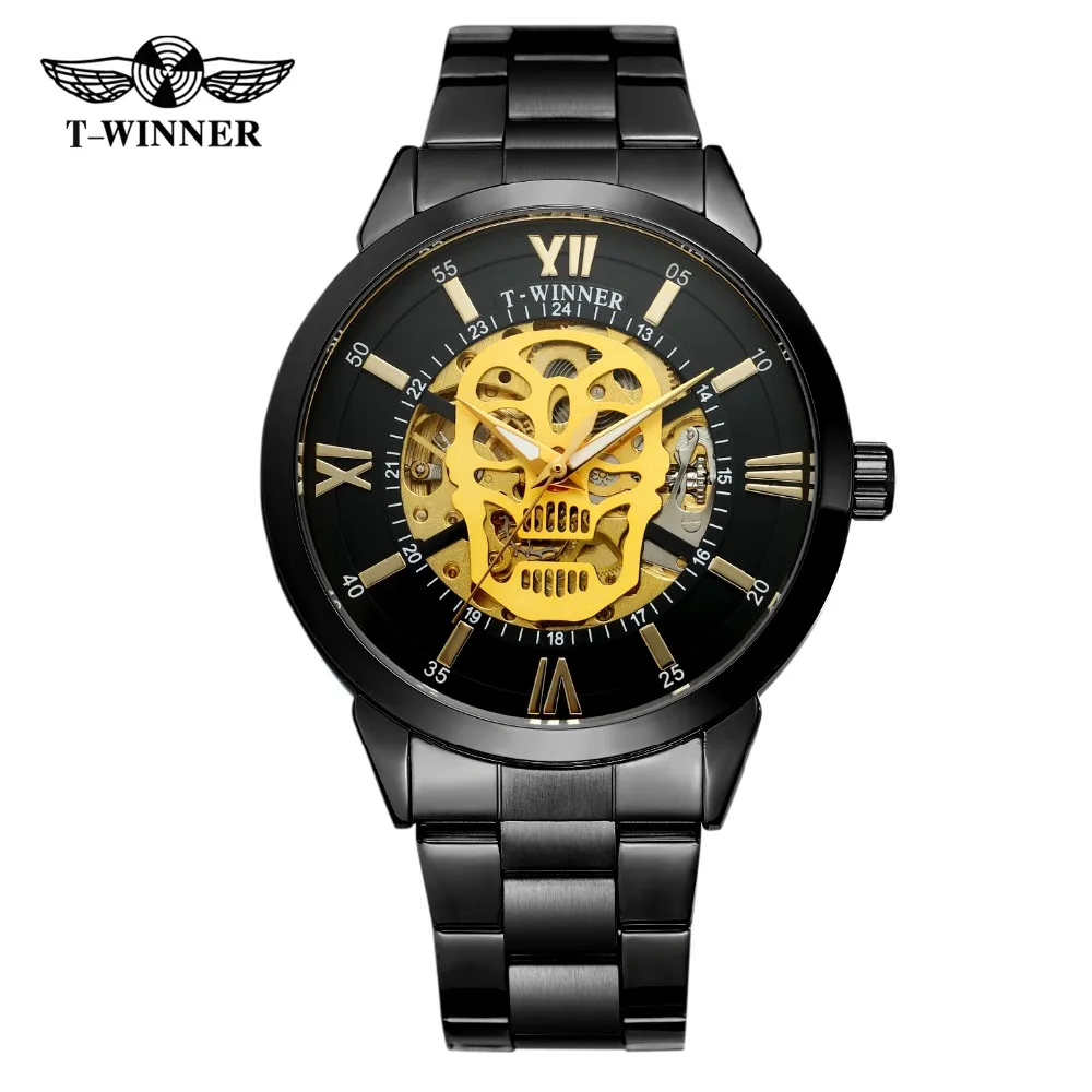 Winner новый спортивный дизайн ободок золотые часы мужские s лучший бренд класса