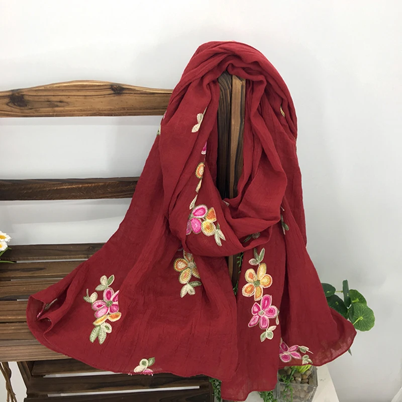 Женский теплый шарф палантин с цветочной вышивкой|stoles for women|scarves stolespattern pashmina |