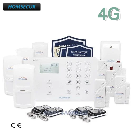 HOMSECUR GA01 4G W GSM сигнализация интеллектуальная система сигнализации 3g домашняя