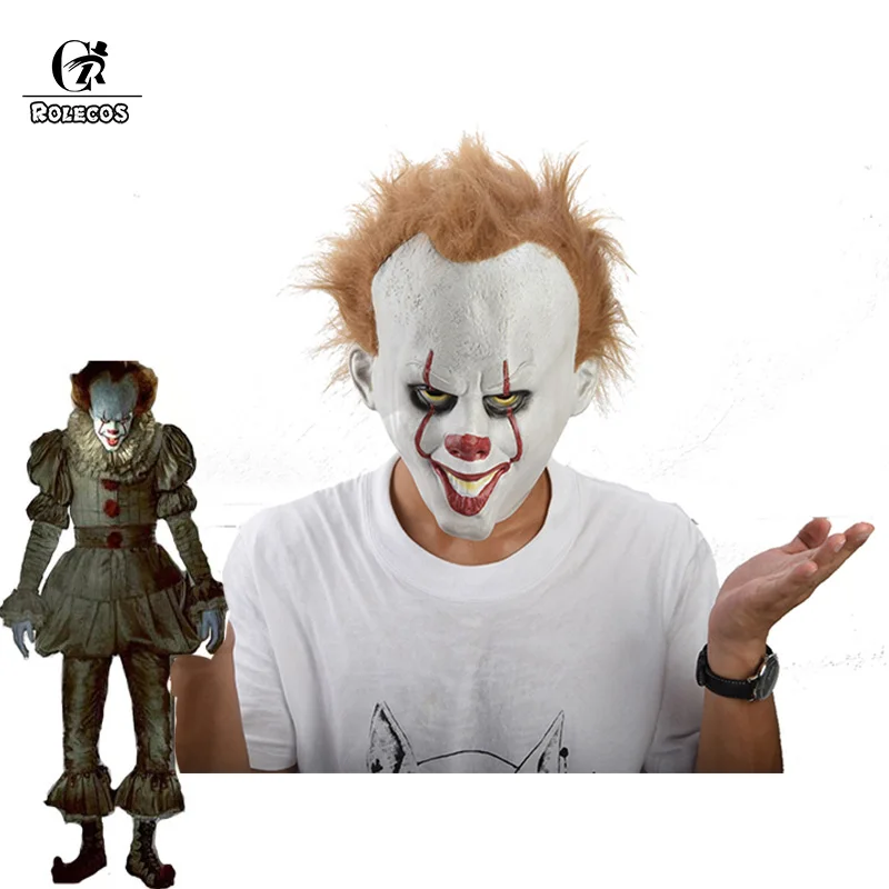 ROLECOS маска для Хэллоуина Маскарадная косплея Стивен Кинг это клоун