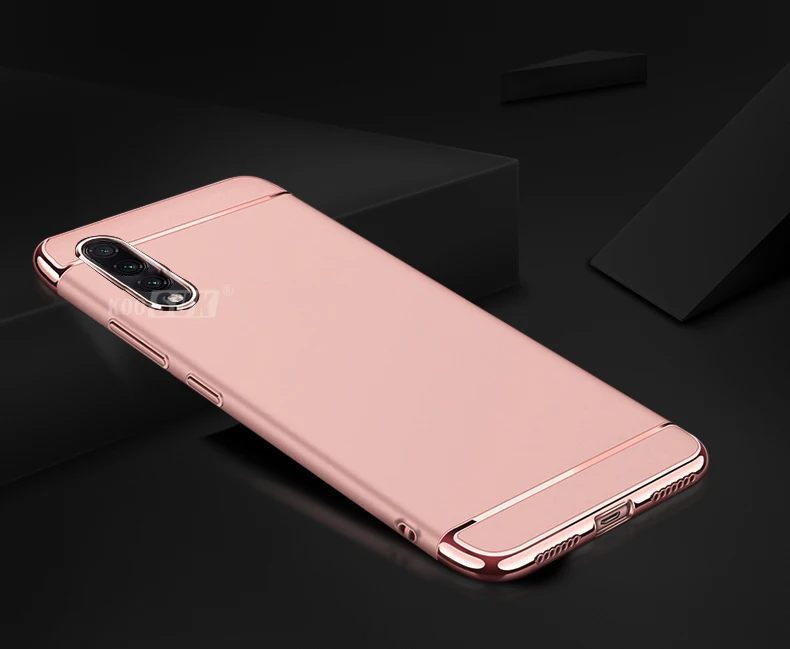 Rose gold Koosuk, матовый чехол для samsung A50 A 50, твердый бронированный чехол для телефона, задняя крышка для samsung Galaxy A50 A505F-DS, 6,4 дюймов, защитный чехол из поликарбоната - Цвет: Rose gold