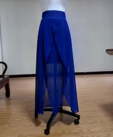 Royal Blue Женская летняя стильная юбка размера плюс XXS-8XL, сексуальная Длинная юбка с высоким разрезом, асимметричная шифоновая юбка макси с разрезом, Saias Longue - Цвет: Royal Blue