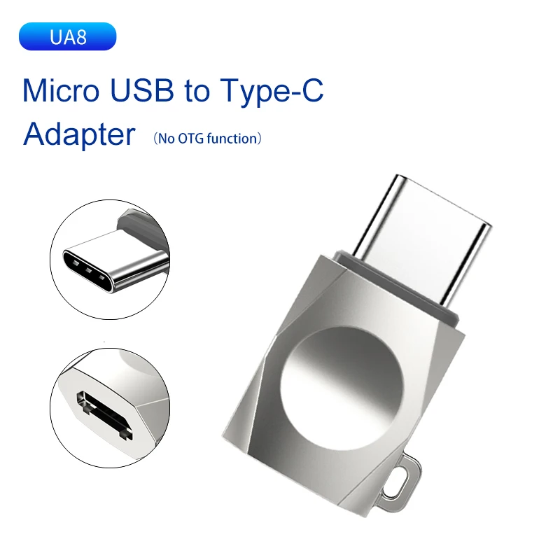 UA8 Micro to type C HOCO Micro usb type C OTG адаптер USBC type-c OTG конвертер для Xiaomi mix2s 8 mix3 One Plus 6t 6 huawei mate 20 Pro USB адаптер - Цвет: UA8 Micro to type C