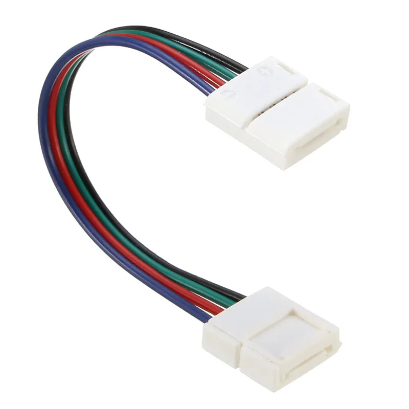 10 мм 10/30/50/100 см 4 Pin RGB Светодиодная лента светильник для подключения к 5050