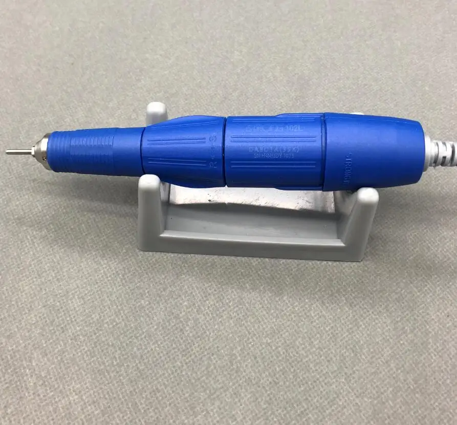102L handpiece 65 Вт синяя ручка 35000 об/мин сильный 210 102L-2.35 электрические сверла для ногтей инструмент машина пилка биты для ногтей Скульптура Полировка Оборудование для искусства - Цвет: 102L handpiece