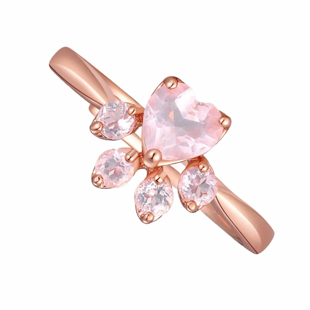 Натуральный розовый кристалл 925 стерлингового серебра Кошачий коготь