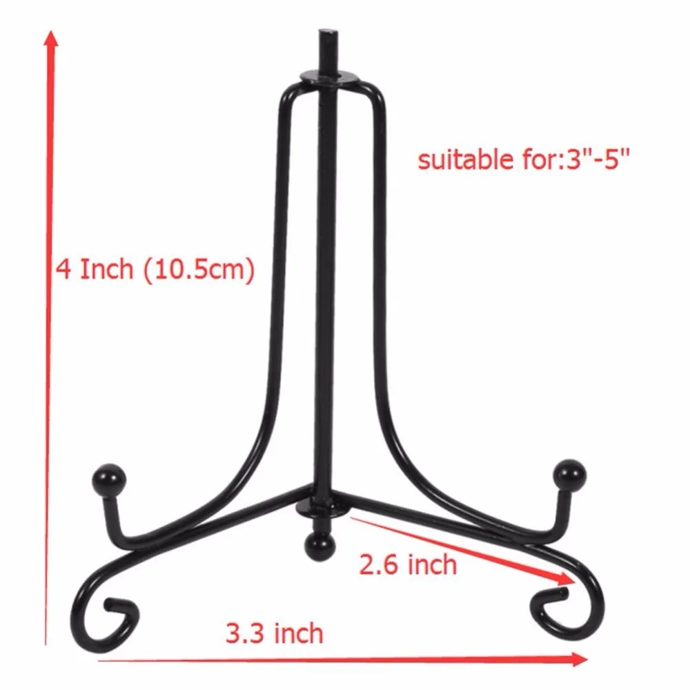 (2 упаковки) железная подставка для дисплея черная демонстрации мольберта