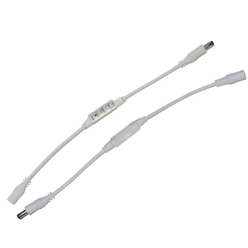 Мини светодиодный контроллер Диммер 6A 72 Вт 3 клавиши с штекерным разъемом