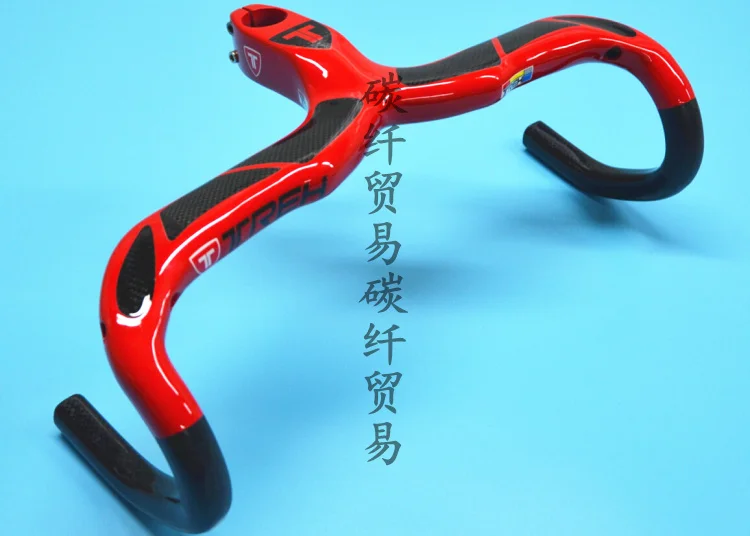 Тре полный углеродного волокна дорожный велосипед Бент Руль/полный углерода