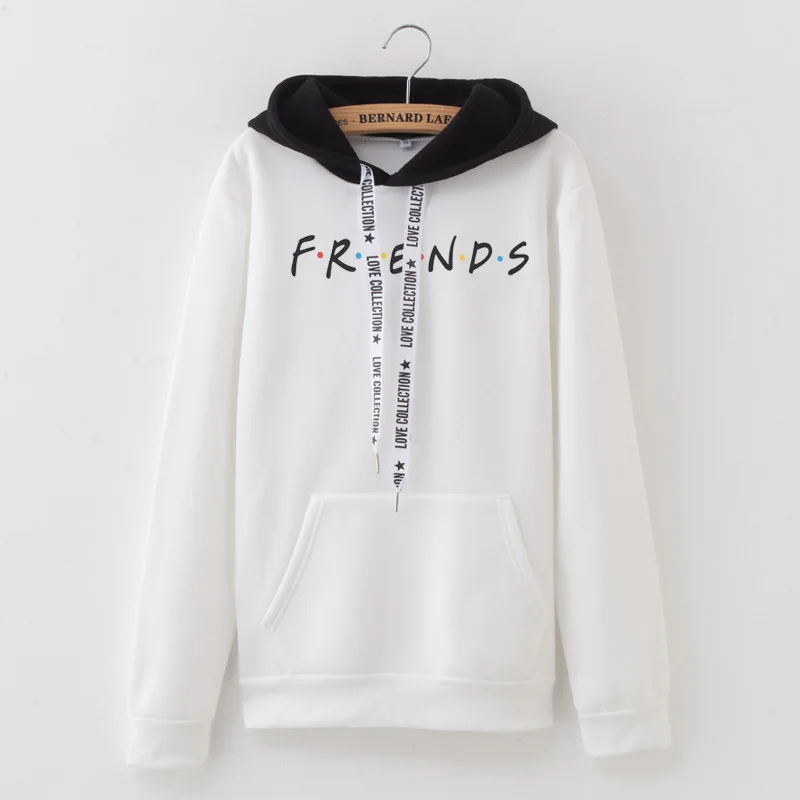 friends hoodie cc602 Толстовка Friends tv, женская, мужская, для девочек, Лоскутная, толстовка, флисовый пуловер, друзья, с буквенным принтом, с капюшоном, мягкие, яркие, толстовки, M-XXL - Цвет: friends hoodie cc602