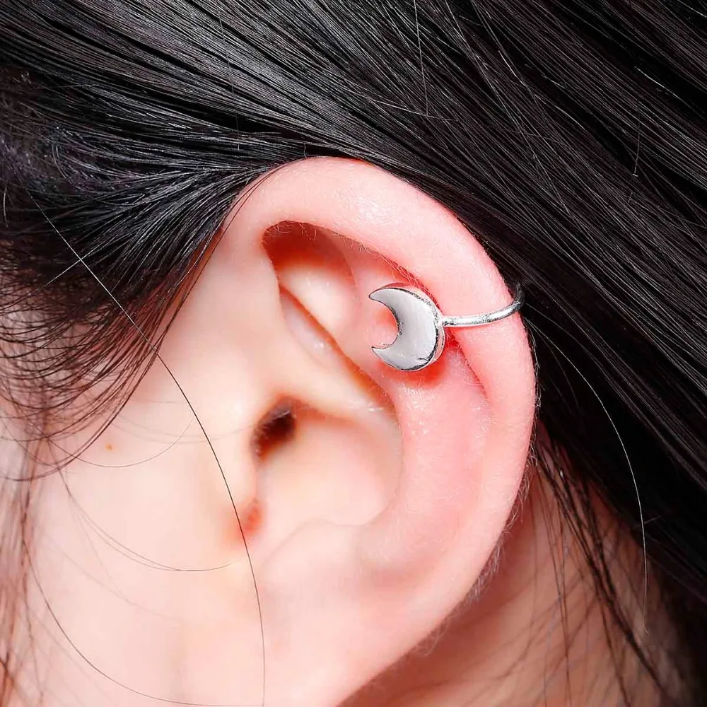 Дорин коробка лето 2016 Луна уха клипы Bones серьги для ушей Женская мода в богемном