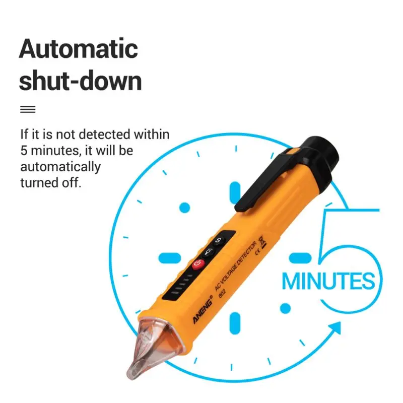 Multi-function AC Voltage Detector Induction Test Pencil Sound/Light Alarm / 12~1000V Non-Contact | Инструменты