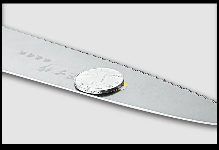 ZSZ 5Cr15Mov нержавеющая сталь кухня замороженное мясо овощерезка зубчатая шеф-повара нарезки бытовые кухонные ножи