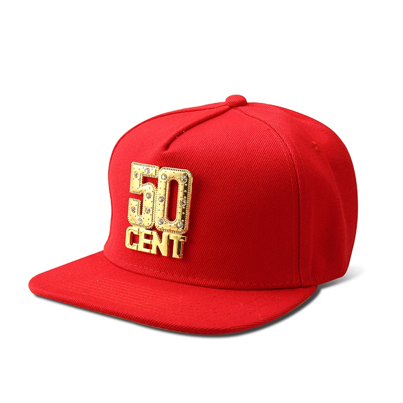 Мужская бейсбольная Кепка s Iced Out Gold 50 CENT хлопковая Повседневная унисекс хип-хоп
