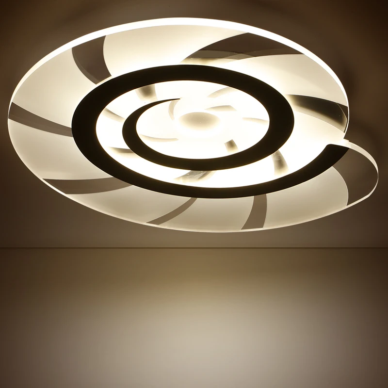 Акриловые современные потолочные светильники для гостиной спальни Белые