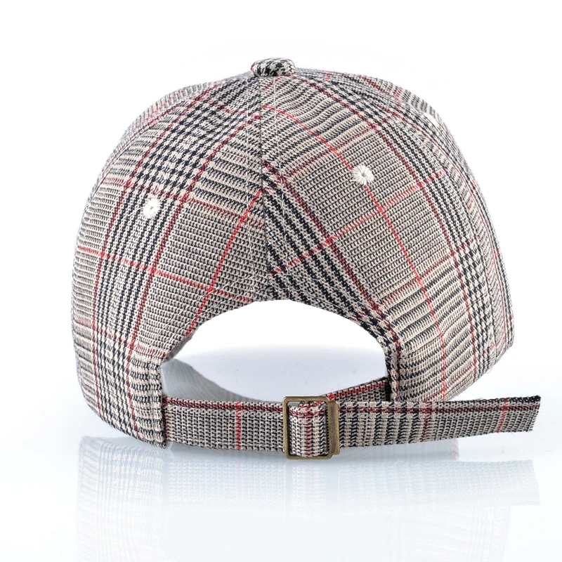 Классическая Клетчатая Мужская бейсболка TQMSMY для женщин и мужчин Снэпбэк Кепка