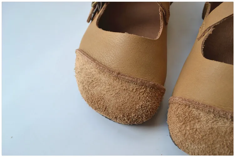 Летняя женская обувь на плоской подошве; сандалии без застежки; zapatillas mujer; кожаные женские балетки ручной работы; коллекция года; Ballerine Femme; оксфорды