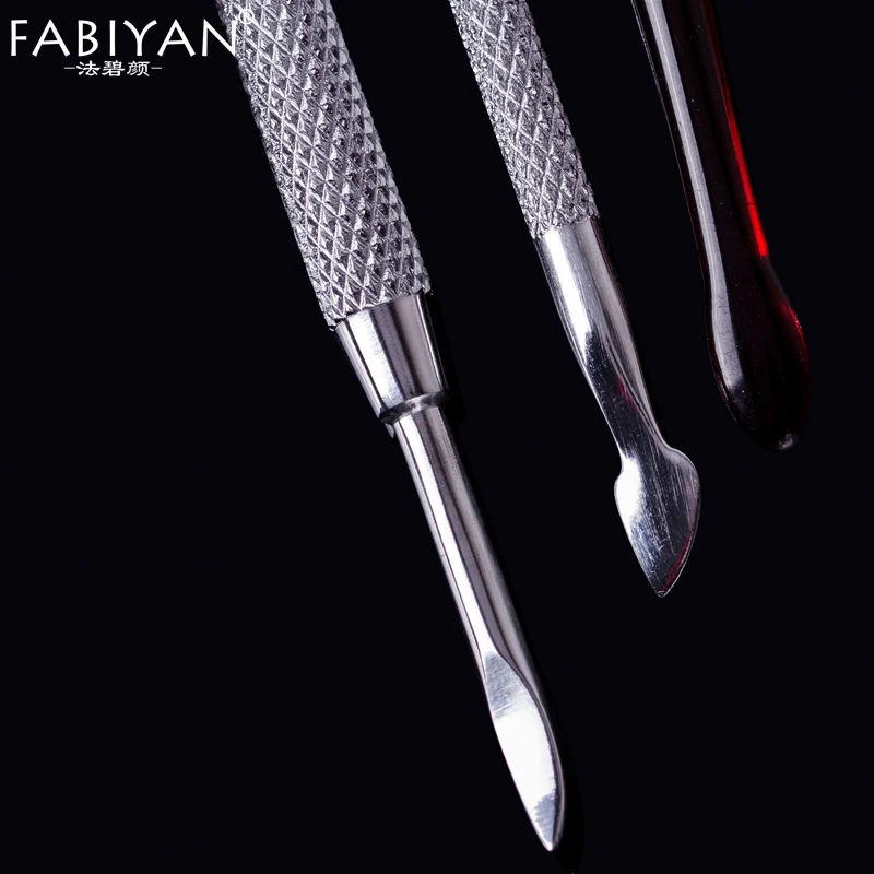 Cuticle Pusher Nipper Spoon Remover Clipper Cutter Set Nail Art Exfoliating Tools Solingen Scissors Plier Peeling Push Dead Skin