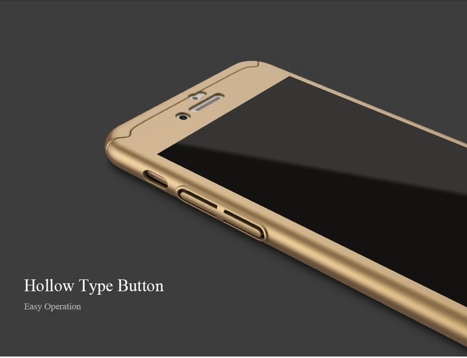 Adtismark 360 градусов полное покрытие чехол для iPhone 6 6S 7 8 плюс 5 5S SE Крышка из
