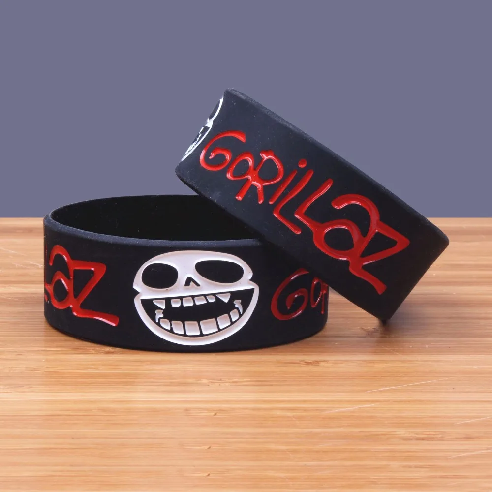 1 шт. английская Музыкальная Группа Gorillaz силиконовый браслет хип-хоп музыка ПЕВЕЦ