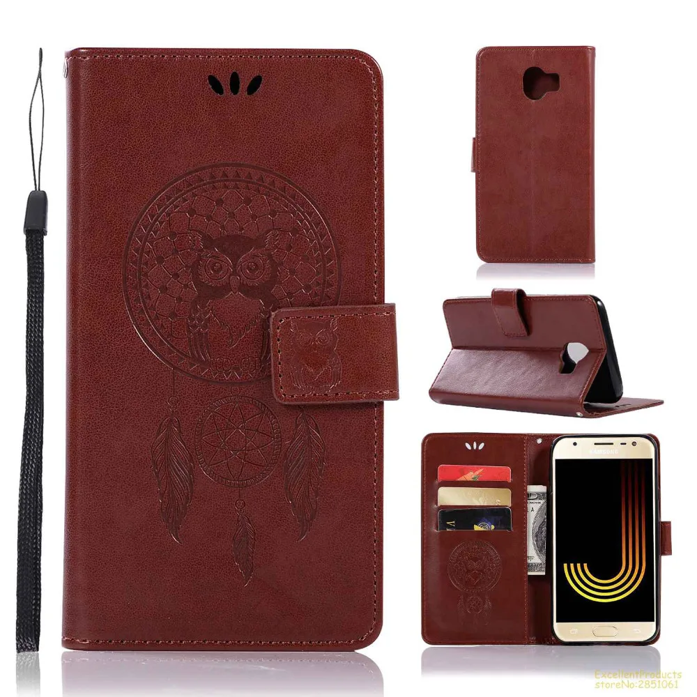 Винтаж Ретро Сова Pattern кожаный чехол кошелек с подставкой из искусственной кожи