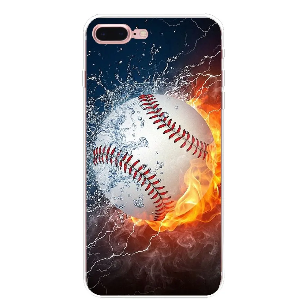 Fire Yellow Softball baseball Water Silicone Case Cover For Xiaomi Redmi 4 3 3S Pro Mi3 Mi4 Mi4i Mi4C Mi5 Mi5S Mi Max Note 2 |