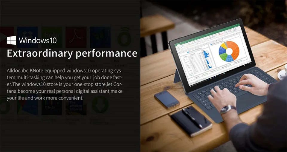 Alldocube KNote Go 4 ГБ ОЗУ 128 Гб ПЗУ Intel Apollo Lake N3350 двухъядерный 11,6 дюймов Windows 10 планшет Intel HD graphics 500