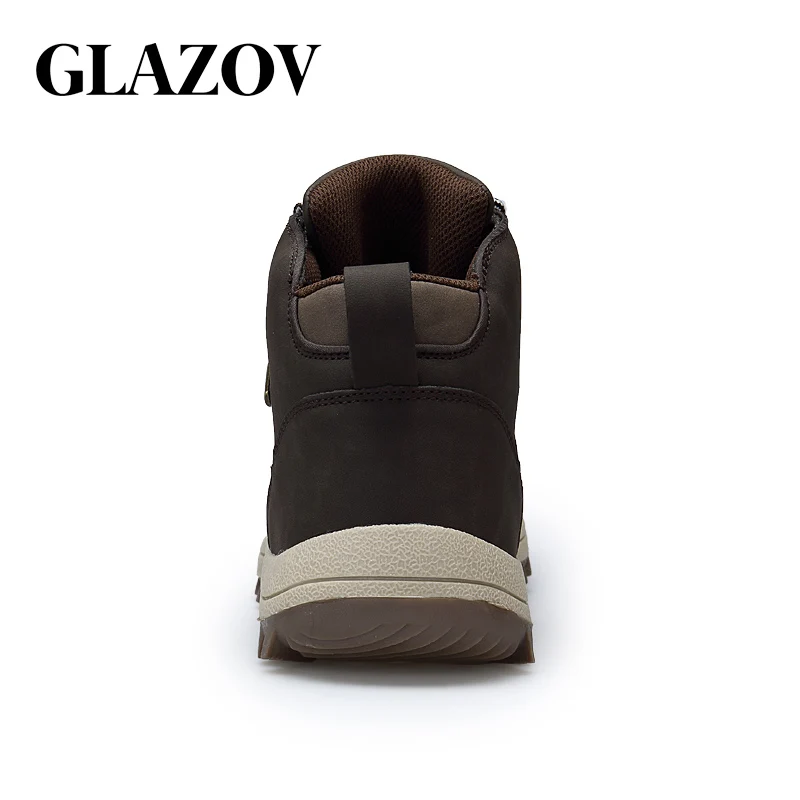 GLAZOV ботинки мужские кожаные кроссовки теплые зимние уличные модные Мужская