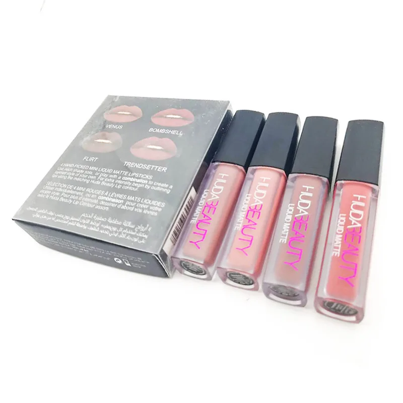 Huda Beauty матовая губная помада MINIS металлик блеск для губ hudas schoonheid Матовая жидкая