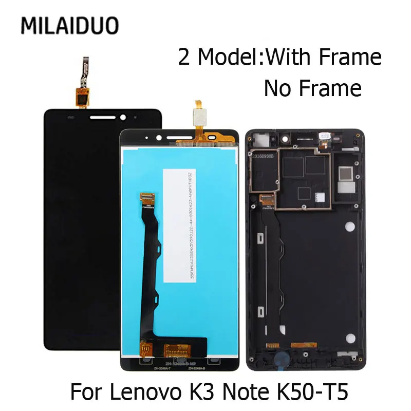 ЖК дисплей для Lenovo K3 Note K50 T5 кодирующий преобразователь сенсорного экрана в сборе