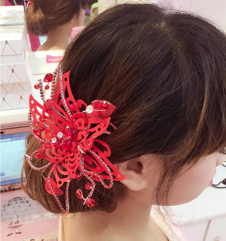 Свадебная тиара ручной работы Цветы Корейская Шпилька Свадебные аксессуары для