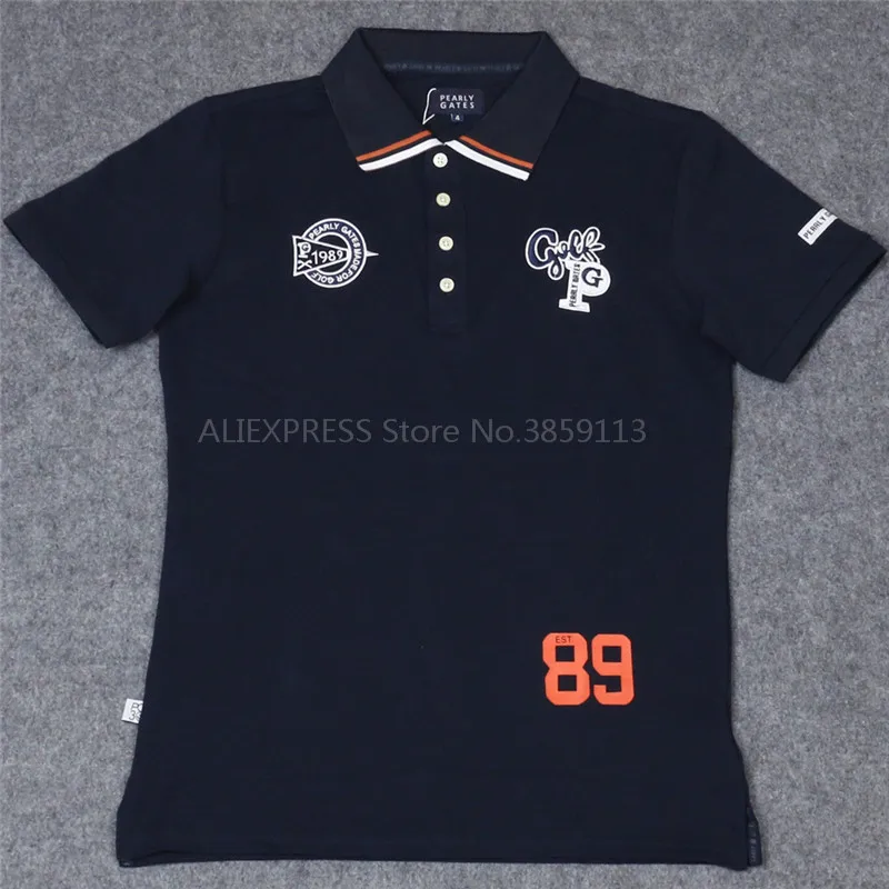 Новые летние мужские футболки PG89 для тренировок в гольф перламутровые ворота